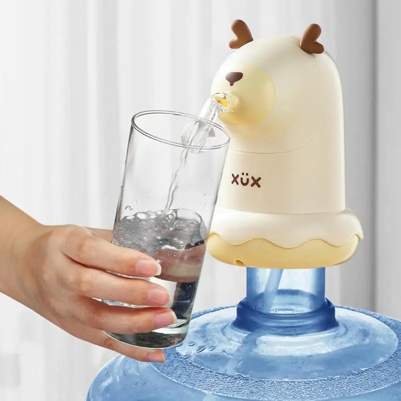 

Water Pump Dispenser Electric Portable Water Dispenser Pump Milk Pump For Gallon With Deer Design USB Charging For Camping