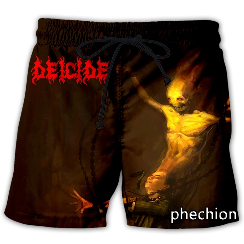 

Новые мужские/женские спортивные шорты phechion с 3D принтом DEICIDE Band A307