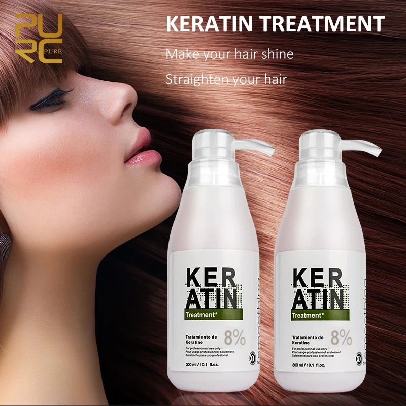 300mlConditionersBrazilianPureKeratinTreatmentCurlyHair