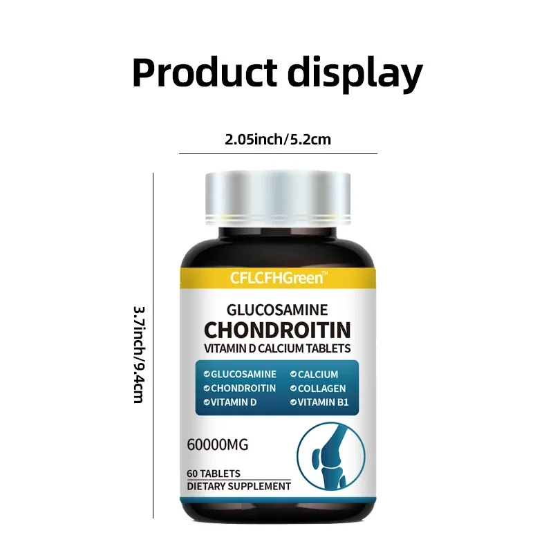 Vitamins Supplement Capsules Calcium D3 Arthritis Relief Glucosamine Chondroitin Tablet Extra Strength Joint Health Support