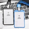 New Metal Alloy Work Name Card Holders Fashion  Business Work Card ID Badge Lanyard Holder Men Women Aluminum ID Business Case 6
