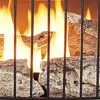25,000 BTU Ventless Space Saving Free Standing Dual Fuel Fireplace with Built-In Thermostat Control Heats Up to 1,100 Sq Ft 6