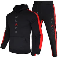 Survêtement athlétique pour hommes, ensemble de Jogging à capuche de haute qualité, vêtements de sport décontractés, sweat-shirt d'entraînement quotidien, tenues à capuche 2