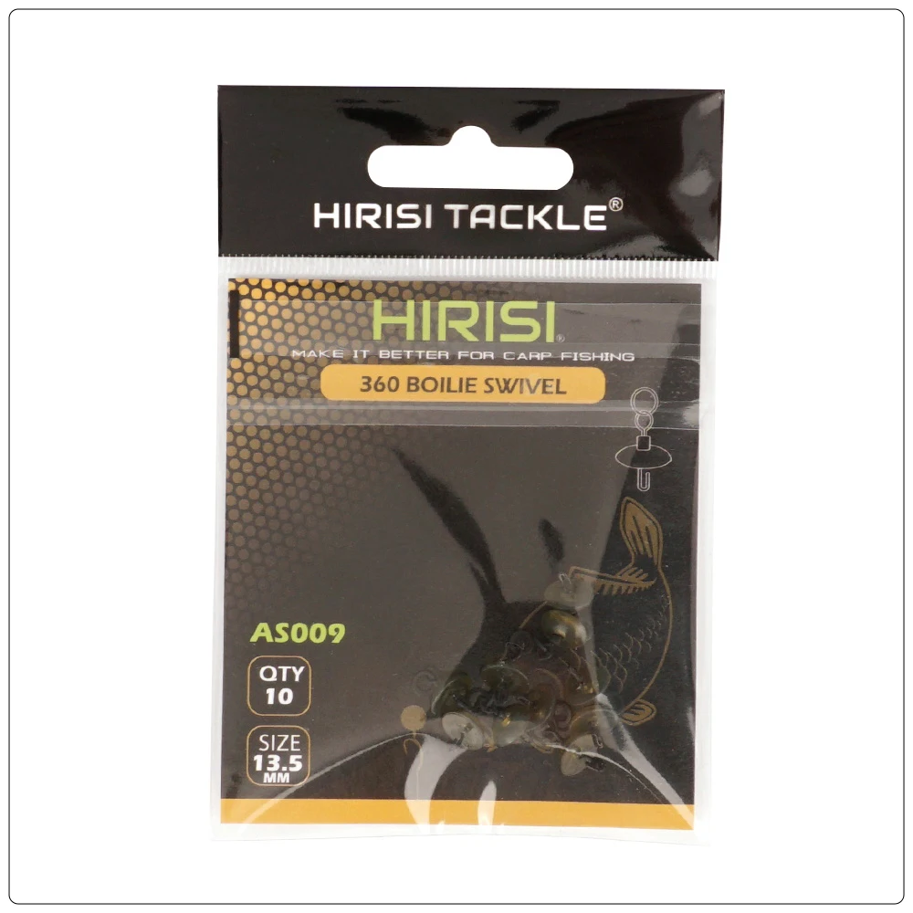 Hirisi 10/20 Stück Edelstahl-Schnellwechselwirbel für Karpfenangel-Rigs – Langlebiges Endgerät AS009 – Detail 7