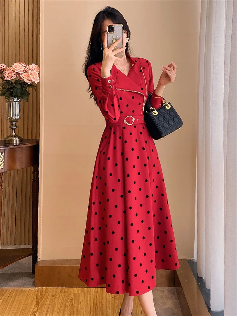Shein Polka Dot Dress: Why This Red Autumns Dress Became My Go-To Outfit  for Every Occasion
