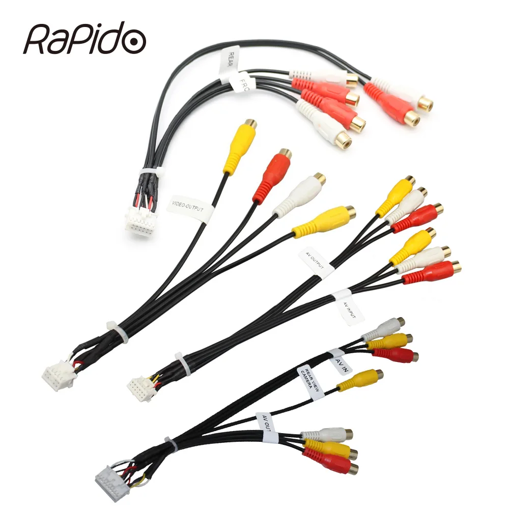 10121420PinRCACameraVideoAVINOutputWireConnectorCable