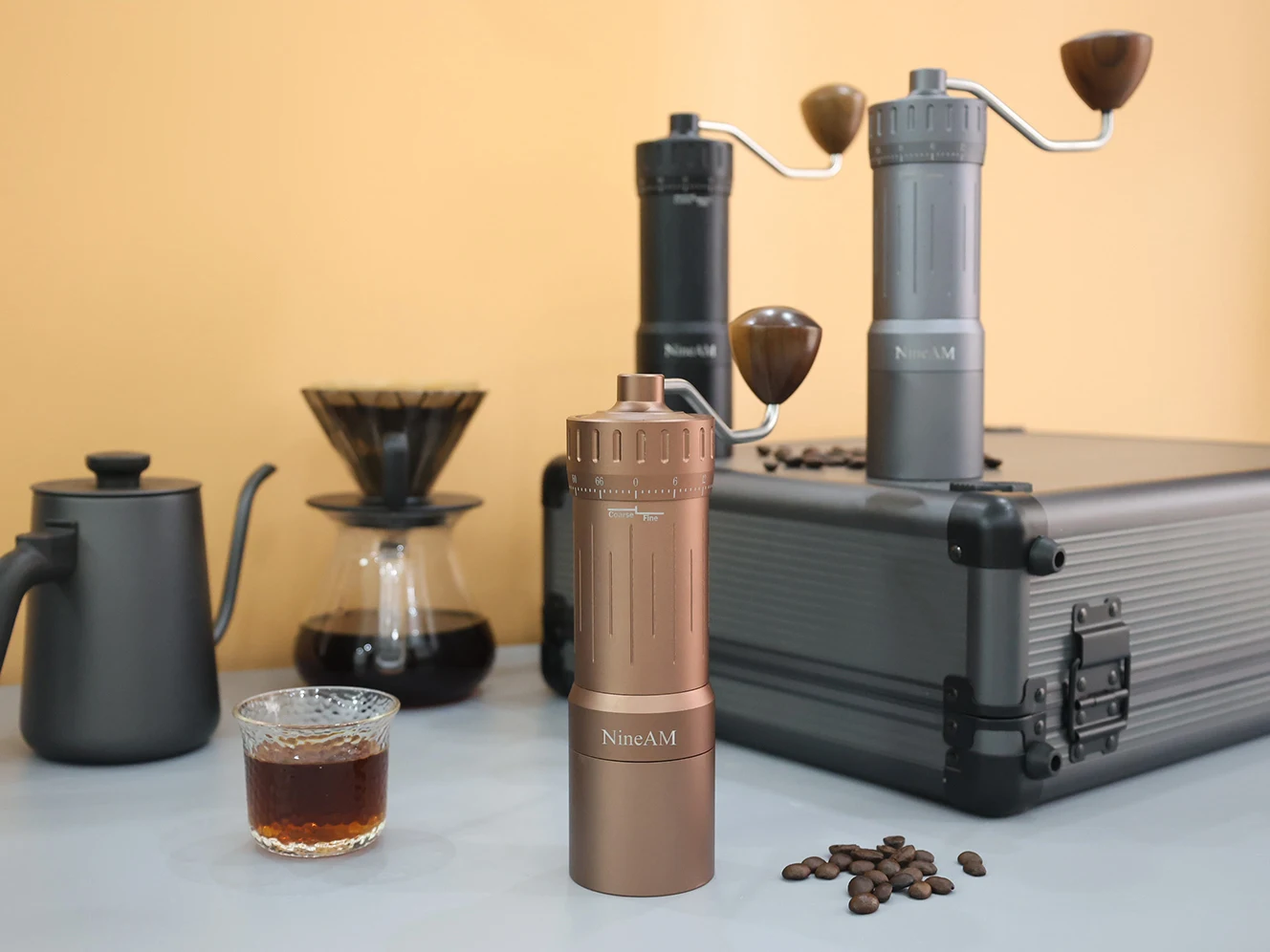 NineAM M1 Manual Coffee Grinder High Quality Portable Upgrade 7 Star Stainless Steel Burr Suitable for Espresso Kitchen Tool 3 S17b5ccda22804e8586ce2fcddd284ba1o NineAM M1 Manual Coffee Grinder High Quality Portable Upgrade 7 Star Stainless Steel Burr Suitable for Espresso Kitchen Tool
