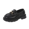 Girls' Black Princess Shoes 2024 Spring and Autumn Soft Soles Non-slip Foreign Style British Performance Loafers 3
