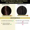 4x4 Silk Base Lace Frontal Straight Silk Top Human Hair Closure Brazilian Remy Human Hair Extensions With Baby Hair Pre Plucked 6