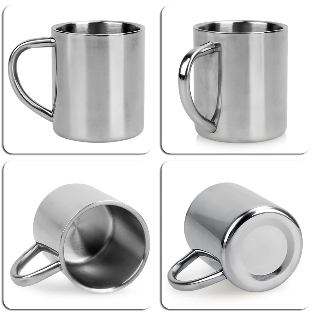 Stainless Steel Double Wall Coffee Mug for Travel Camping