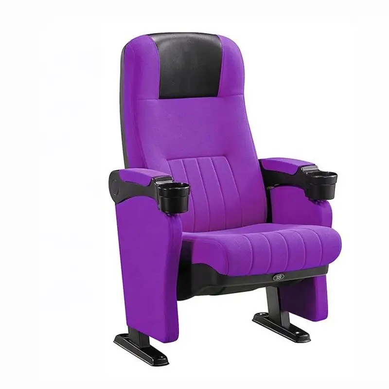 Free Design Theater Furniture Modern Folding VIP Cinema Chairs Theater Seats With Cup Holder