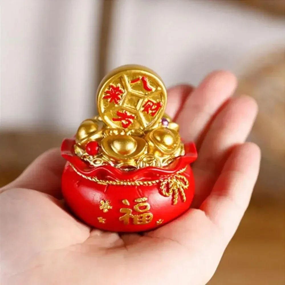 Chinese Citrine Money Tree God Feng Shui Fa Cai Lucky Fortune Miniature New Year Home Decorating Desktop Car Cabinet Ornaments