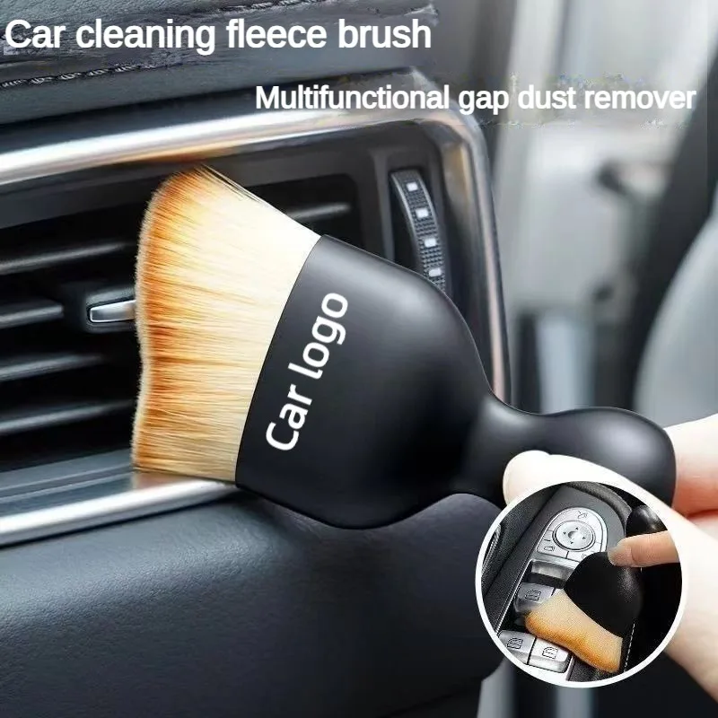 Car Vent Cleaning Soft Brush with Casing Car Interior Cleaning Tool Artificial Car Brush Car Crevice Dusting Car Detailing