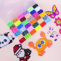 Fuse Beads Kit 5MM 3D Pixel Puzzle Iron Beads Handmade Crafts Decor DIY Make Puzzle High Quality Melting Beads Children's Toys 1