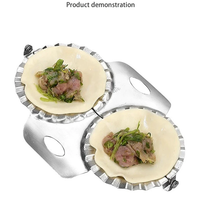 Stainless Steel Dumpling Mould Double-Headed Dumpling Maker Household Dumplings Maker Jiaozi Making Tools