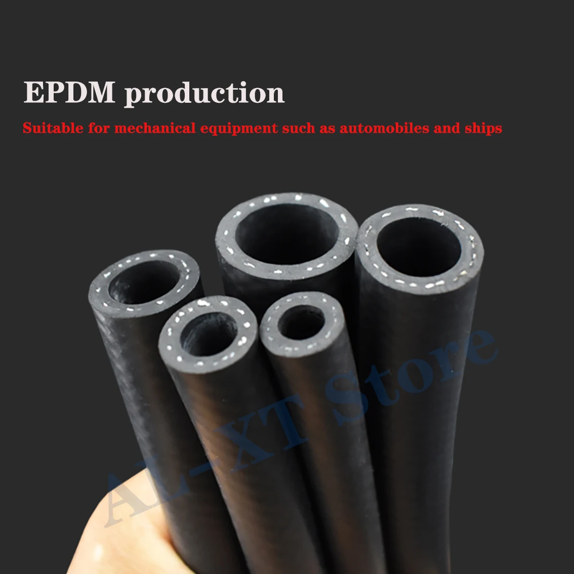Water Pipe Rubber Tubing Rubber Tube Rubber Hose Plumbing Supply Hose Car Engine Water Tank High Temperature Resistant Warm Air Water Pipe Antifreeze EPDM Rubber Pipe Truck ID 4mm/5mm/6mm/8mm-25mm