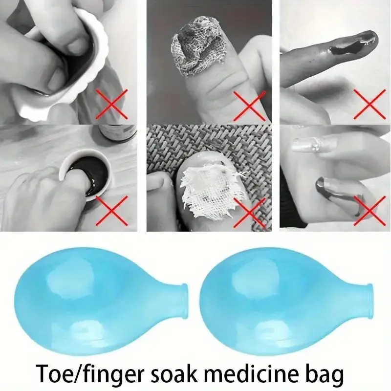 상처 관리 및 피부 감염을 위한 2개입 부드러운 실리콘 발가락 슬리브 발가락 보호대, 마찰 감소 및 손톱 삽입 방지
