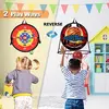 14 Inch 2-in-1 Dartboard and Basketball, Basketball Set Indoor Basketball Hoop, Sports Kids Outdoor Toy, 2