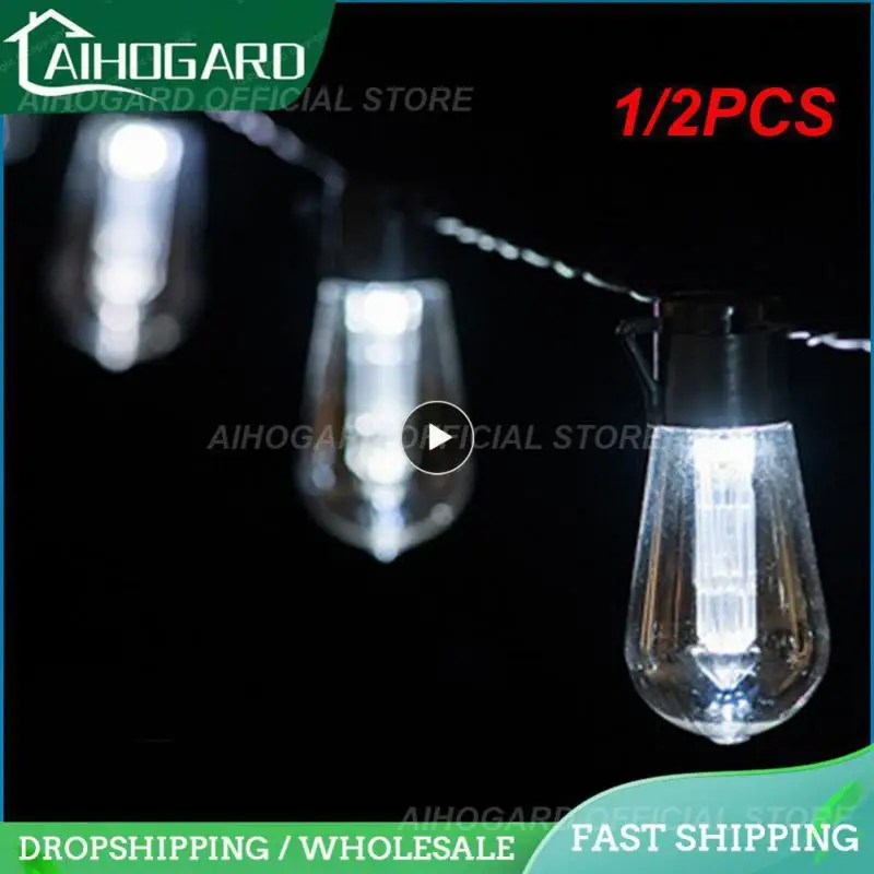 

1/2PCS Outdoor Solar String Lights LED IP65 Waterproof Edison Bulb Retro Vintage Christmas Garland Garden Party Decoration Fairy