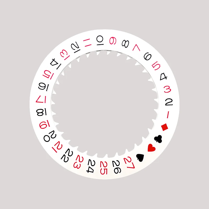 Automatic Mechanical Day Date Dial Wheel - Red, Blue, Black 세트