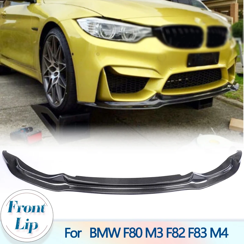 

Carbon Fiber Car Racing Front Bumper Lip Diffuser Guard chin Spoiler for BMW F80 M3 F82 M4 Sedan Coupe Convertible 2014-2019