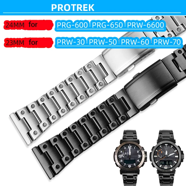 Bracelet Casio Protrek 650 | Wristband Bracelet Strap | 24mm Watch Bracelet  - 23mm 24mm - Aliexpress