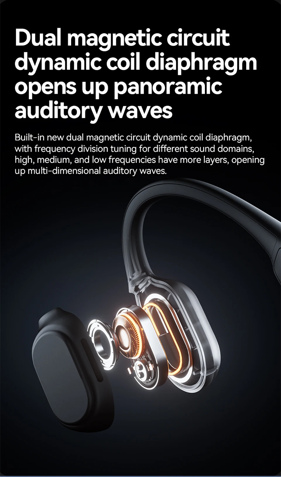 Sanag A50S Pro Bone Conduction Wireless Earphones description image 5