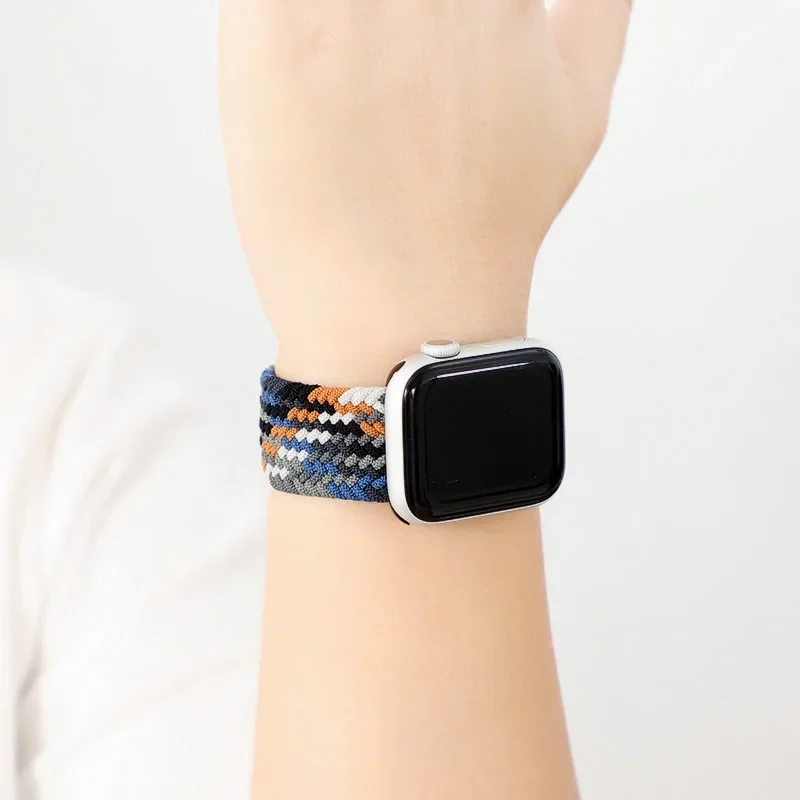 Elastic Braided Loop Watch Band Strap in Multiple Sizes