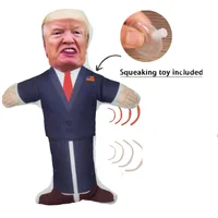 Donald Trump Political Parody Novelty Durable Dog Chew Toy with Squeaker bite resistant pet toys durable plush Squeak Dog Toys 1
