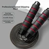 Adjustable Tangle-Free Speed Wire Jump Rope Workout with Foam Handles for Fitness Home Workouts and Slim Body