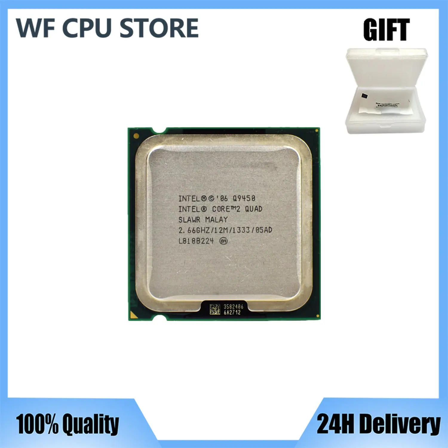 

INTEL CORE 2 QUAD Q9450 Processor 2.66GHz 12MB FSB 1333 Desktop LGA 775 CPU