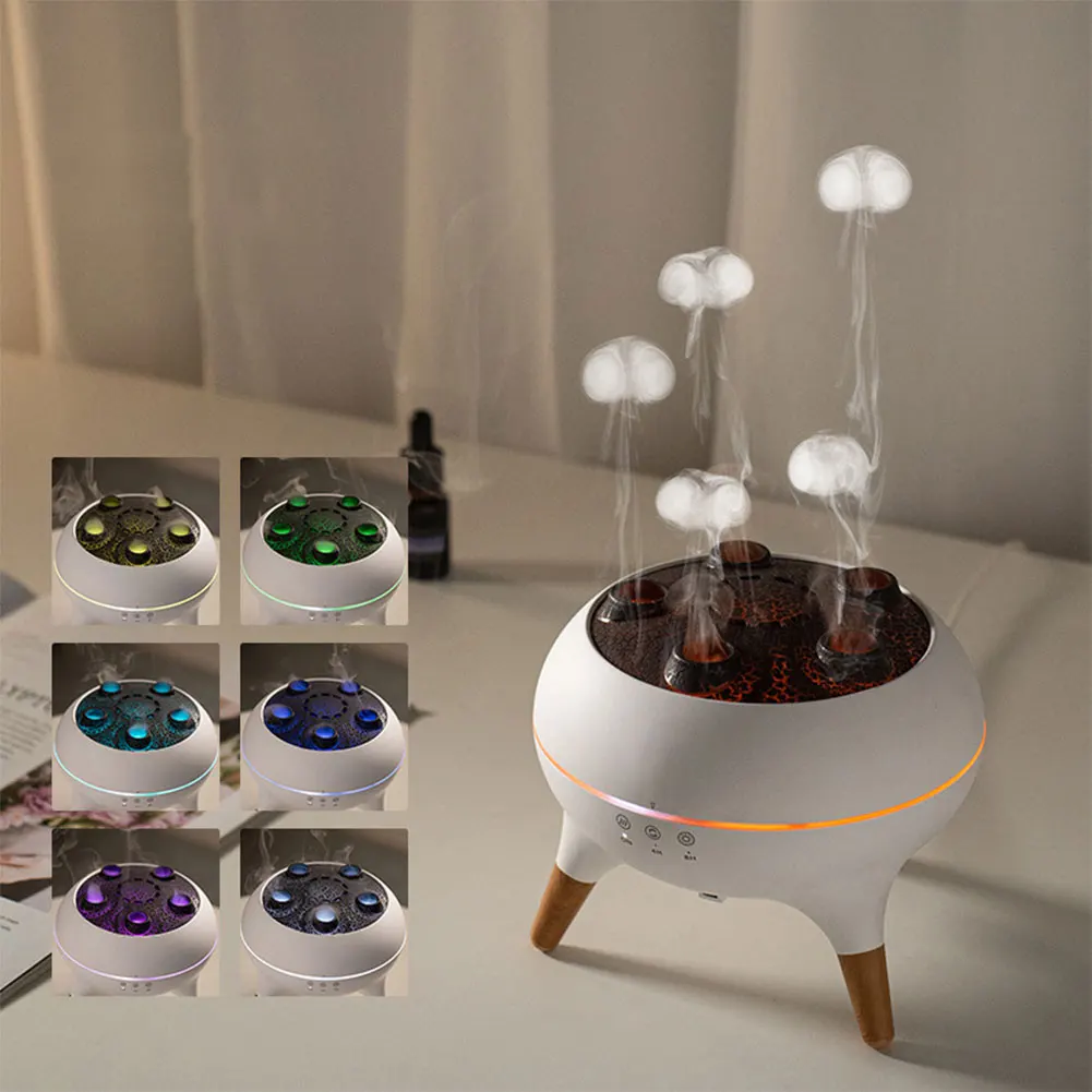 Dynamic Jellyfish Cool Mist Humidifier Remote Control Air Diffuser Humidifier with Colorful Night Lights for Home Bedroom Office 2