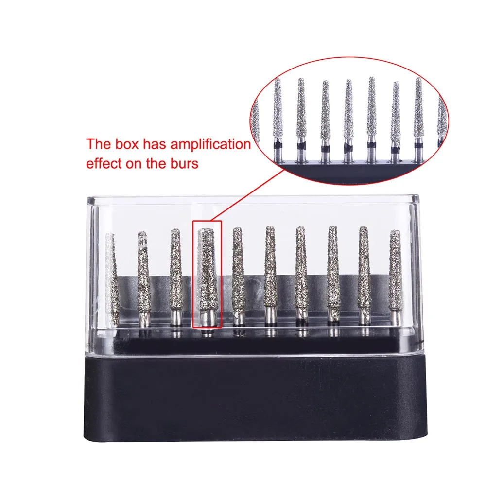 AZDENT Dental Super Grobe Diamantbohrer für Zahnärzte, 10 Stk./Packung, FG Diamantbohrer für Hochgeschwindigkeits-Handstücke, Zahnmedizinische Instrumente – Detail 31
