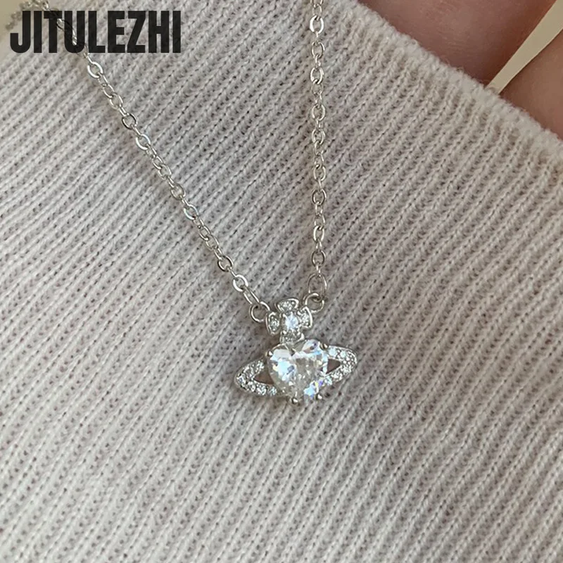 Pendant Necklace Silver Necklace Silver Pendant 925 Sterling Silver Saturn Planet Pendant For Women