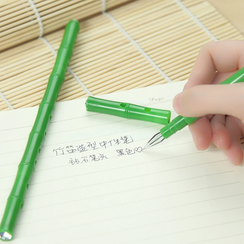 Bamboo flute pen gel pen gifts Creative Stationery 10pcs free shipping