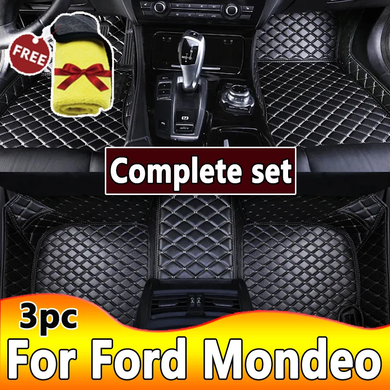 

Car Floor Mats For Ford Mondeo Fusion Mk V 4 2017~2021 Anti-dirt Pads Rug Waterproof Floor Mats Reduces Friction Car Accessories