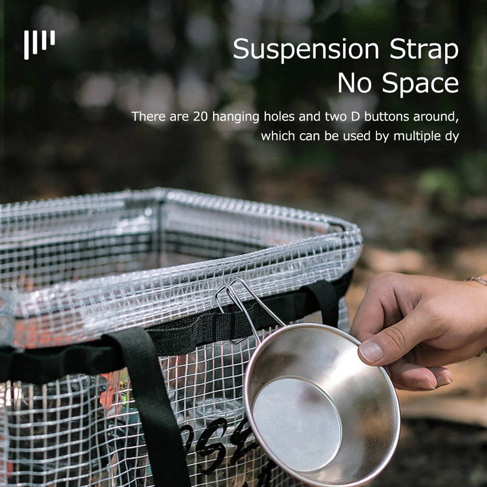 Portable Camping Storage Box Large Capacity Storage Box Container Multi-purpose Outdoor Camping Fishing Gear