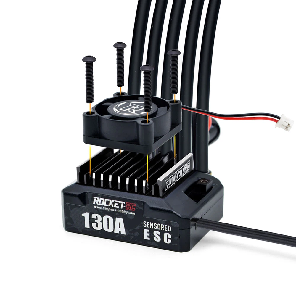 Kit Moteur Brushless 130A ESC 5.5T-21.5T pour RC Voiture