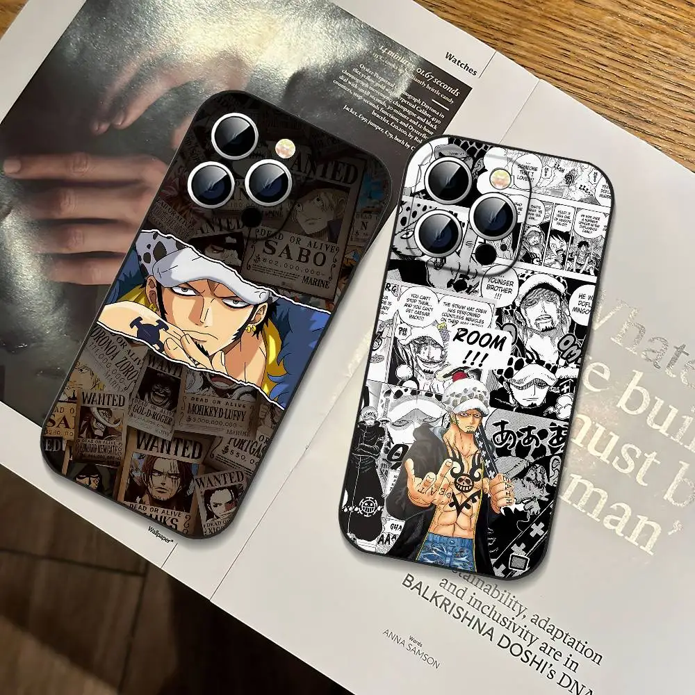 One Piece Trafalgar Law Slim Black Shockproof Phone Case