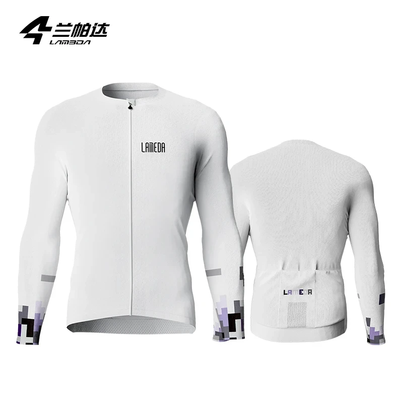 thumbnail image 1 of Camisetas de ciclismo para hombre Lameda, de secado rápido, transpirables, finas, con bolsillos, 1 of 5