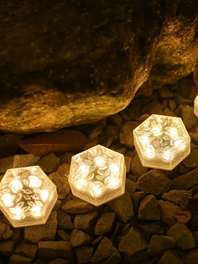 Description Picture 3 of itemSolar Buried Light Floor Tile Lamp Outdoor Garden Decoration Waterproof Underground Courtyard Landscape Lawn Light LED Lights