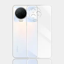 Transparent Silicone Soft Phone Cover for Infinix Note 12 5G (Clear Soft Case)