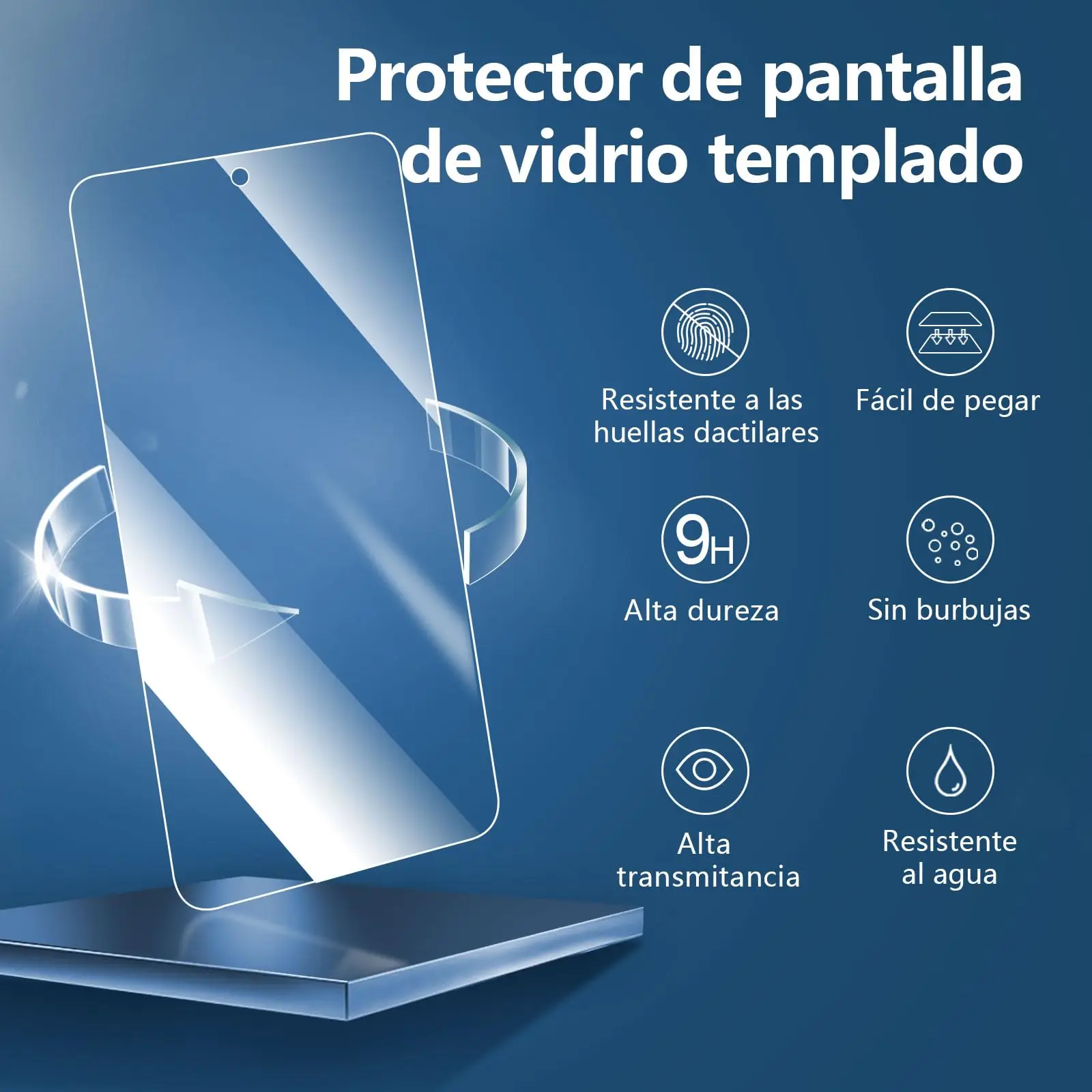 Premium 6.9-Inch Tempered Glass Screen Protector - Crystal Clear, 9H Hardness, Scratch Resistant