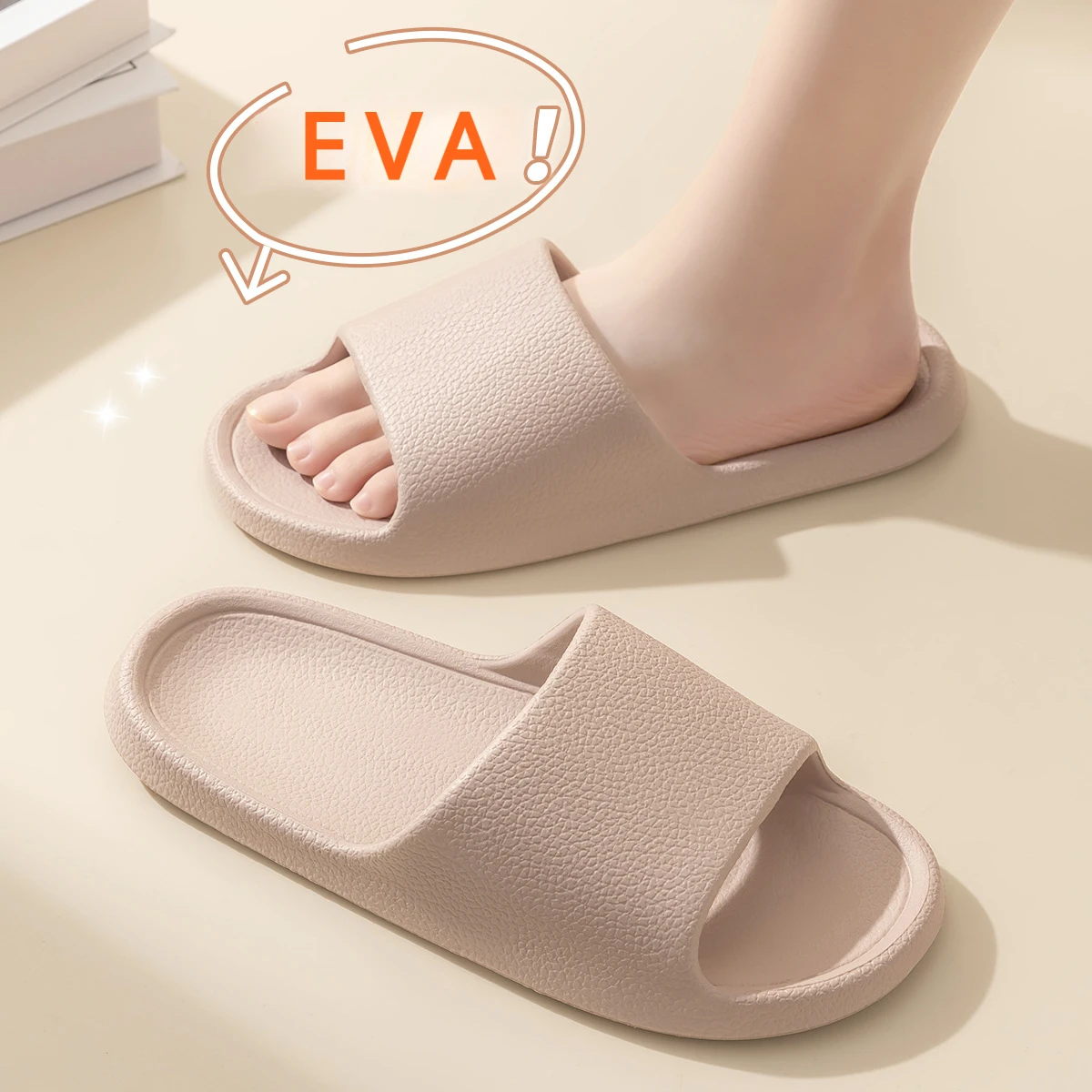 Women Thick Platform Cloud Slippers Summer Beach Eva Soft Sole Slide Sandals Leisure Men Ladies Indoor Bathroom Anti-slip Shoes