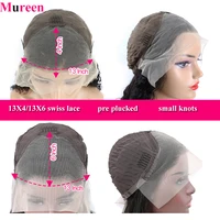 Perruque Lace Frontale Droite 13x6, 100% Cheveux Humains Bruts, Densité 250%, Cheveux Lisses, Perruque Full Lace Frontale 13x4 pour Femmes, Perruques en Cheveux Humains 6