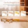 Baby Montessori Educational Toys Wooden Railway Tracks Set Wooden Train Track Accessories Ball Tapping Toys for Kids Gifts 3