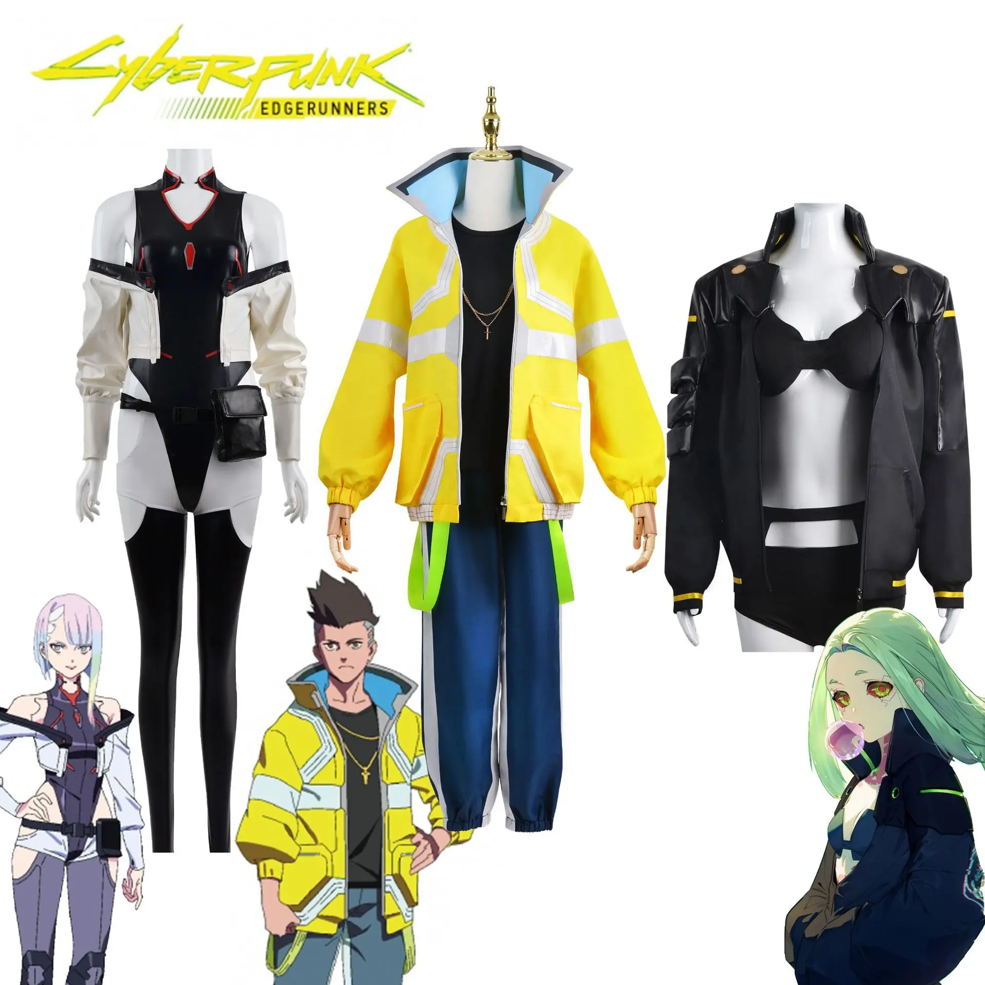 

Anime Rebecca Cyberpunk Edgerunners Cosplay Costumes Jacket Clothes Suit Halloween Carnival Costume for Girl Women