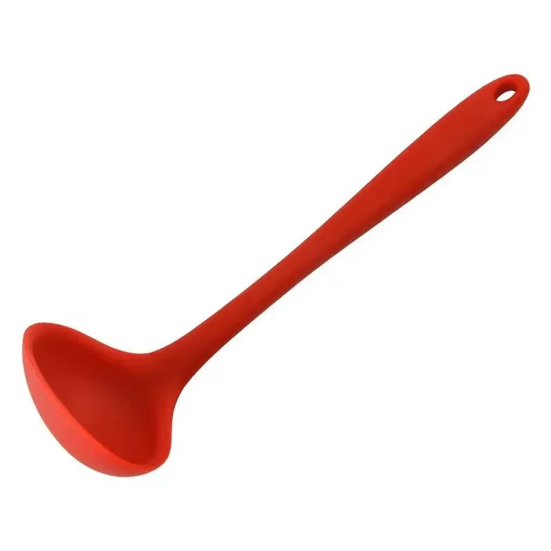 Silicone Spoon One-Piece All-Inclusive Big Spoon Food Grade High Temperature Resistant Soup Kitchen Non-Stick