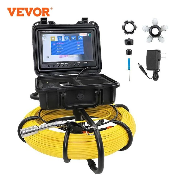 VEVOR – caméra vidéo d'inspection de tuyaux, moniteur LCD 9 pouces