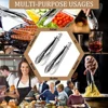 5/1Pcs Non-Slip Stainless Steel Food Tongs Salad Bread Clamps Cooking Tools Barbecue Meat Tongs Serving Clips Kitchen Gadgets 6